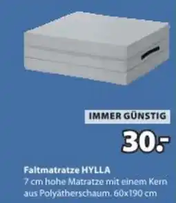 JYSK Faltmatratze HYLLA Angebot
