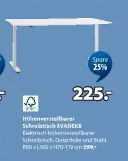 JYSK Höhenverstellbarer schreibtisch svaneke Angebot