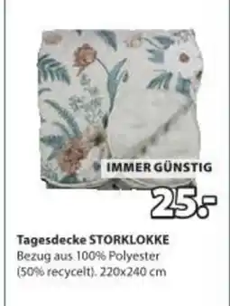 JYSK Tagesdecke storklokke Angebot