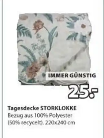 JYSK Tagesdecke storklokke Angebot