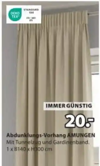 JYSK Abdunklungs-Vorhang AMUNGEN Angebot