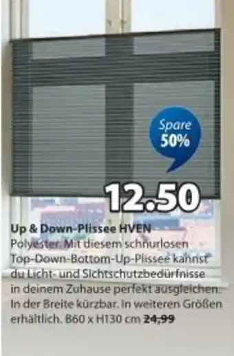 JYSK Up & Down-Plissee HVEN Angebot