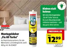 Hagebau Montagekleber Fix All Turbo Angebot