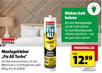 Hagebau Montagekleber Fix All Turbo Angebot