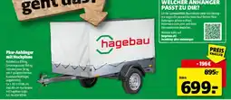 Hagebau Pkw-Anhänger mit Hochplane Angebot