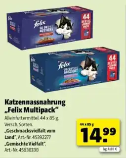 Hagebau Katzennassnahrung Felix Multipac Angebot