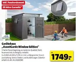 Hagebau Gerätehaus AvantGarde Window Edition Angebot