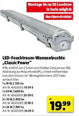 Hagebau LED-Feuchtraum-Wannenleuchte Classic Power Angebot