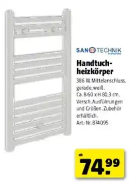 Hagebau Handtuch- heizkörper Angebot
