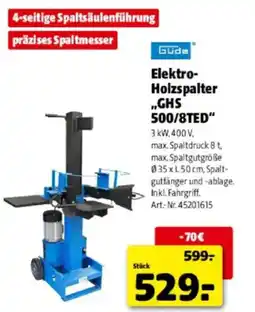 Hagebau Elektro- Holzspalter GHS 500/8TED Angebot