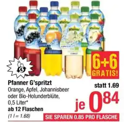 Maximarkt Pfanner G’spritzt Angebot