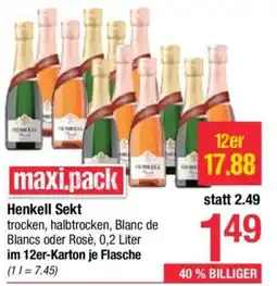 Maximarkt Henkell Sekt Angebot