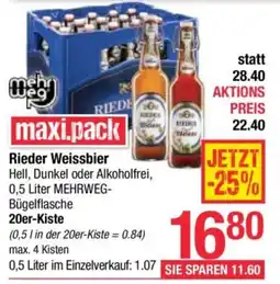 Maximarkt Rieder Weissbier Angebot