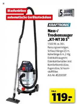 Hagebau Nass-/ Trockensauger ,,KT-NT 30 S" Angebot