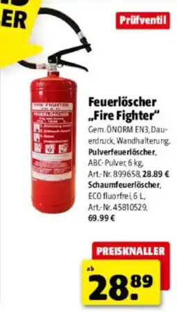 Hagebau Feuerlöscher Fire Fighter Angebot
