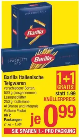 Maximarkt Barilla italienische teigwaren Angebot