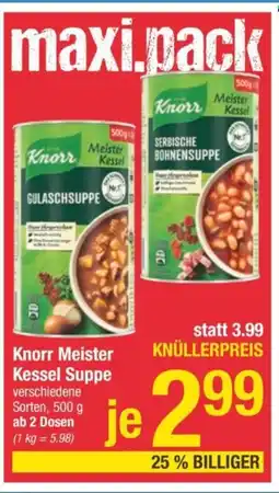 Maximarkt Knorr Meister Kessel Suppe Angebot