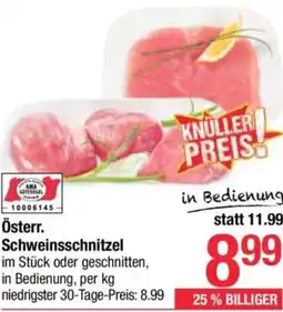 Maximarkt Österr. schweinsschnitzel Angebot