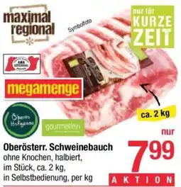 Maximarkt Oberösterr. Schweinebauch Angebot