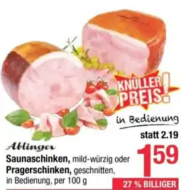 Maximarkt Ablinger Saunaschinken, mild-würzig oder Pragerschinken Angebot