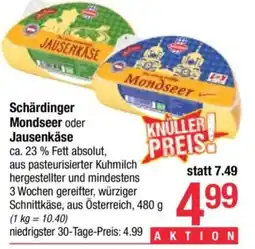 Maximarkt Schärdinger Mondseer oder Jausenkäse Angebot