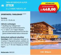 Hofer Reisen SPORTHOTEL TIROLERHOF Angebot