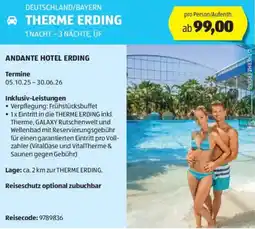 Hofer Reisen Andante hotel erding Angebot