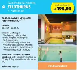 Hofer Reisen Italien/trentino-südtirol feldthurns Angebot