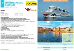Hofer Reisen Kreuzfahrt schweden, polen & dänemark Angebot