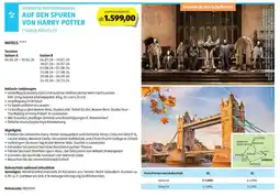 Hofer Reisen Rundreise/grossbritannien auf den spuren von harry potter Angebot