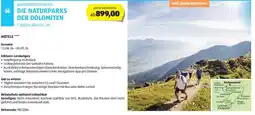 Hofer Reisen Wanderreise/italien die naturparks der dolomiten Angebot