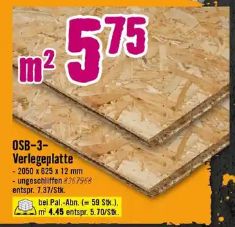 Hornbach OSB-3- Verlegeplatte Angebot