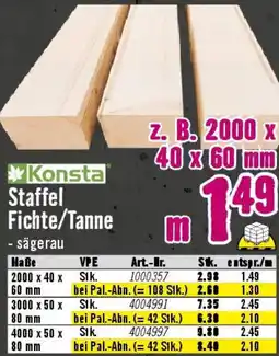 Hornbach Konsta Staffel Fichte/Tanne Angebot