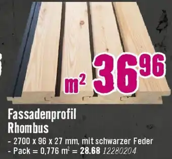 Hornbach Fassadenprofil Rhombus Angebot