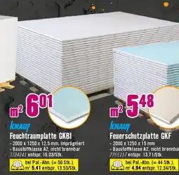 Hornbach KNAUF Feuerschutzplatte GKF Angebot