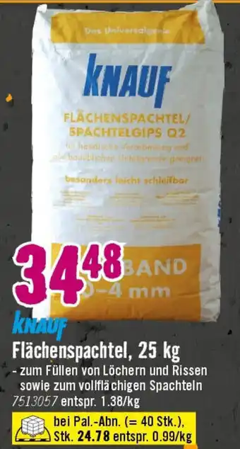 Hornbach KNAUF Flächenspachtel Angebot