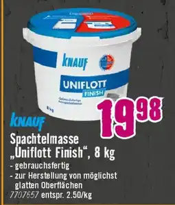 Hornbach KNAUF Spachtelmasse Uniflott Finish Angebot