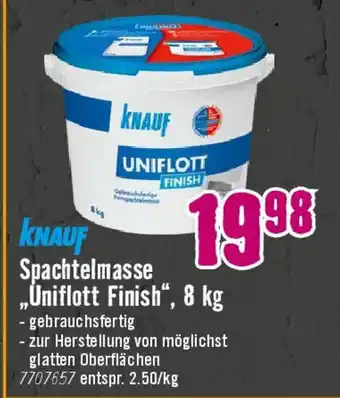 Hornbach KNAUF Spachtelmasse Uniflott Finish Angebot