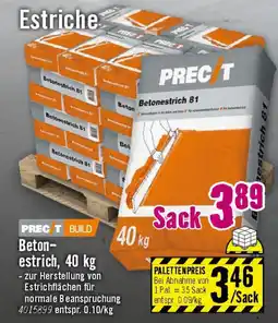 Hornbach PRECT BUILD Beton- estrich Angebot