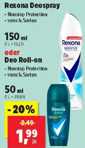 Thomas Philipps Rexona Deospray Angebot