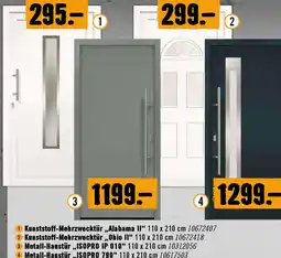 Hornbach Metal Haustür ISOPRO IP 700S 110x210 cm Angebot