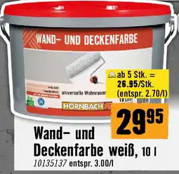Hornbach WAND- UND DECKENFARBE Angebot