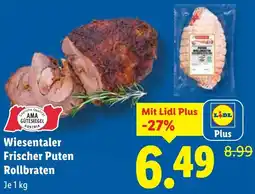 Lidl Wiesentaler Frischer Puten Rollbraten Angebot
