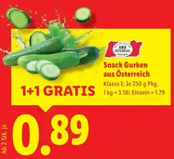 Lidl Snack Gurken aus Österreich Angebot
