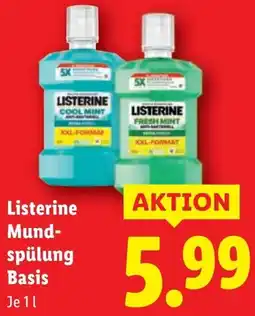 Lidl Listerine Mund- spülung Basis Angebot