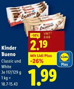 Lidl Kinder Bueno Angebot