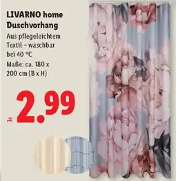 Lidl Livarno Home Duschvorhang Angebot
