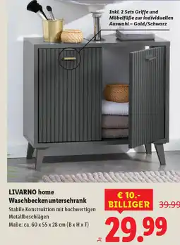 Lidl Livarno Home Bad-Waschbeckenunterschrank Angebot