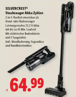 Lidl SilverCrest Akku Zyklon-Staubsauger Angebot