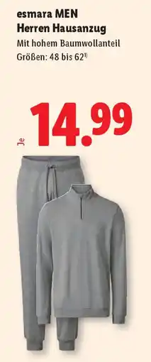 Lidl Esmara Men Herren Hausanzug Angebot